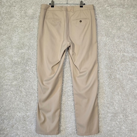 Mizzen Main Baron Pants Mens 32x30‎ Beige Twill Chino Tapered Office Casual - Picture 4 of 13